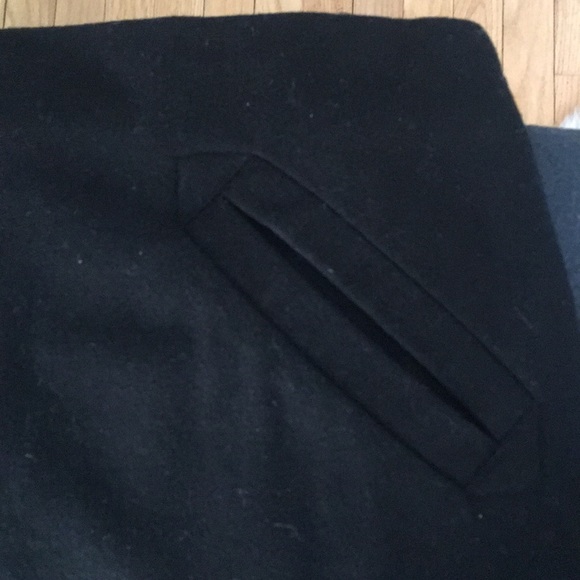 Black wool A-line skirt. - Picture 2 of 4